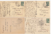 Estonia, Russia cancelled postcards 1940-1943 (4)
Various condition. Sold as seen, no return.