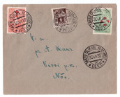 ESTONIA Envelope 1932 - Special cancel Tartu Ülikool MiNo. 90 and 91
Sold as seen, no return. MiNo. 90 and 91.