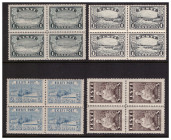 ESTONIA stamps 1933/35/38/40 KROON VALUES 1,2,3 krooni MiNo.98,108,137,159 - 4 blocks
Sold as seen, no return. MiNo.98,108,137,159.