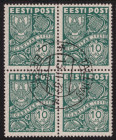 ESTONIA stamps 1939 CARITAS 10+10 senti MiNo.142 used 4 block
Sold as seen, no return. MiNo. 142.