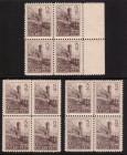 ESTONIA stamps 1941 RECONSTRUCTION FUND ISSUE 15+15 pfg MiNo.4 - 4 blocks
Sold as seen, no return. MiNo. 4.