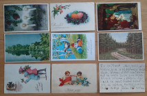 ESTONIA postcards postal history AG (postal agency) cancels
Sold as seen, no return.