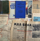 Estonia, Russia, USSR, Germany - Group of magazines/books/newspapers, maps, calendars, etc
Sold as seen, no return.Eesti Kodurahad 1962, Eesti teede k...