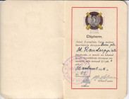 Estonia document 1936 for Badge: Tartu maleva Suurtükiväe divisjon
Sold as seen, no return. 