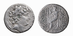 SELEUCIDE - FILIPPO I (circa 69-57 a.C.) TETRADRAMMA gr.14,7 -Zecca Antiochia -D/Testa di Filippo a d. R/Zeus seduto a s. in trono regge nike e scettr...