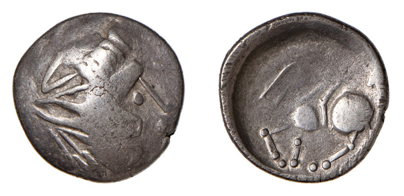 CELTI - DACIA - TETRADRAMMA gr.6,6 -D/Testa stilizzata diademata a d. R/Cavallo ...