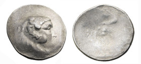 CELTI - MACEDONIA - Imitazione del Tipo di FILIPPO III - TETRADRAMMA gr.15,6 -D/Testa con pelle leonina a d. R/Giove seduto - Ar - Schiacciature di co...