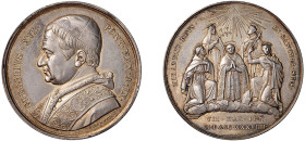 ROMA - GREGORIO XVI (1831-1846) MEDAGLIA AR ANNO IX - Canonizzazioni del 1839 - D/Busto a s. con berretto mozzetta e stola GREGORIVS XVI PONT MAX A IX...