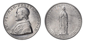 ROMA - PIO IX (1846-1878) MEDAGLIA IN PIOMBO POSTUMA - D/Busto di Pio IX a d. EX.. PLVMBO. FERETRI. PII. PP.. IX Sotto I. Bianchi R/L'Immacolata Conce...