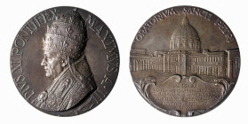 ROMA - PIO XI (1922-1939) MEDAGLIA AR - A. III - Il nuovo oratorio di San Pietro - D/Busto a s. con triregno e piviale decorato con arabeschi e una fi...