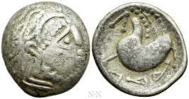 EASTERN EUROPE. Imitations of Philip II of Macedon (2nd century BC). "Tetradrachm". Mint in the northern Carpathian region. "Schnabelpferd" type
