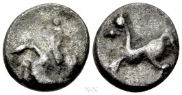 EASTERN EUROPE. Imitations of Philip II of Macedon (2nd-1st centuries BC). "Obol." Mint in the region of Velem, Hungary. "Kapostaler Kleingeld" type