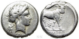 CAMPANIA. Neapolis. Nomos (Circa 300-275 BC)