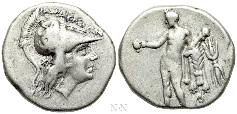 LUCANIA. Herakleia. Nomos (Circa 276-250 BC). 

Obv: HPAKΛHIΩN. 
Head of Athe...