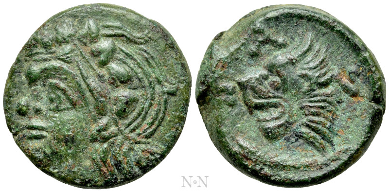 CIMMERIAN BOSPOROS. Pantikapaion. Ae (Circa 310-304/3 BC). 

Obv: Head of saty...