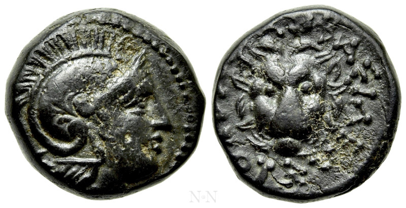 KINGS OF THRACE (Macedonian). Lysimachos (305-281 BC). Ae. Lysimacheia. 

Obv:...