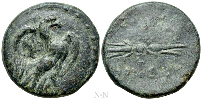 KINGS OF BITHYNIA. Prusias II Kynegos (182-149 BC). Ae. Nikomedeia. 

Obv: Eag...