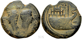 GAUL. Gallia Narbonensis. Colonia Julia Viennensis (Vienne). Octavian (Circa 36 BC). Dupondius