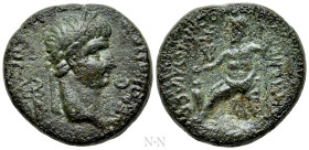 PHRYGIA. Acmonea. Nero (54-68). Ae. L. Servenius Capito, archon, with his wife, Julia Severa