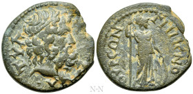 PHRYGIA. Grimenothyrae. Pseudo-autonomous. Time of Trajan (98-117). Ae. Loukios Tullios Per-, magistrate
