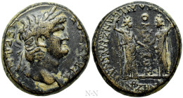 PHRYGIA. Laodicea ad Lycum. Nero (54-68). Ae. Anto- Zenon, son of Zenon, magistrate. Homonoia issue with Smyrna