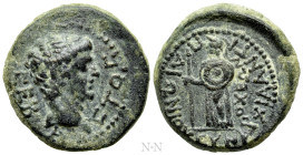 CARIA. Antioch ad Maeandrum. Time of Augustus to Tiberius (27 BC-37 AD). Ae. Paionios, chairperson of the synarchia