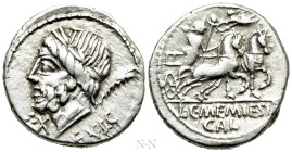 L. and C. MEMMIUS GALERIA. Denarius (87 BC). Rome