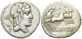 L. JULIUS BURSIO. Denarius (85 BC). Rome