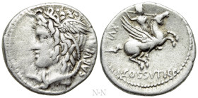L. COSSUTIUS C.F. SABULA. Denarius (72 BC). Rome