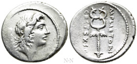 M. PLAETORIUS M. F. CESTIANUS. Denarius (69 BC). Rome