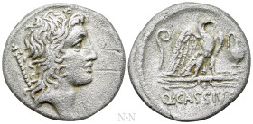 Q. CASSIUS LONGINUS. Denarius (55 BC). Rome