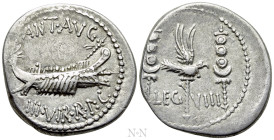 MARK ANTONY. Denarius (32-31 BC). Uncertain mint, possibly Patrae
