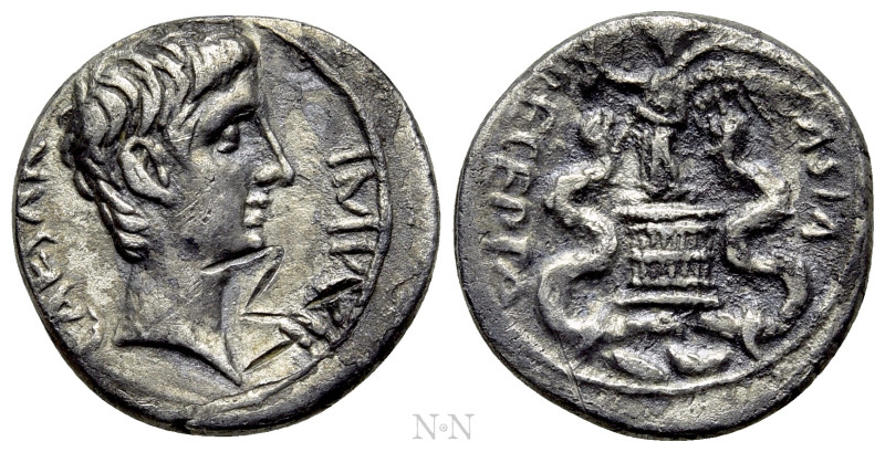 OCTAVIAN. Quinarius (29-28 BC). Uncertain Italian mint, possibly Rome. 

Obv: ...