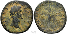 DIVUS AUGUSTUS (Died 14). As. Restitution issue struck under Nerva