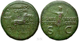 GERMANICUS (Died 19). Dupondius. Rome. Struck under Caligula