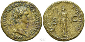 DOMITIAN (81-96). Dupondius. Rome
