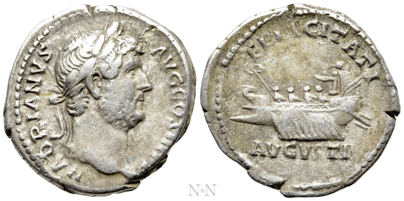 HADRIAN (117-138). Denarius. Rome. 

Obv: HADRIANVS AVG COS III P P. 
Laureat...