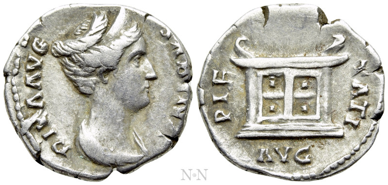 DIVA SABINA (Died 136/7). Denarius. Rome. 

Obv: DIVA AVG SABINA. 
Draped bus...