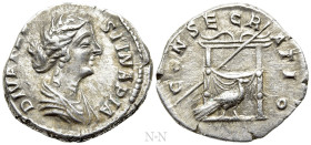 DIVA FAUSTINA II (Died 175/6). Denarius. Rome