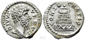 DIVUS LUCIUS VERUS (Died 169). Denarius. Rome