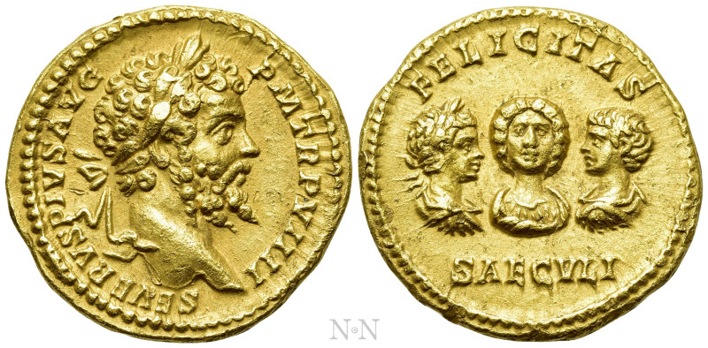 SEPTIMIUS SEVERUS (193-211). Gold Aureus. Rome.

Obv: SEVERVS PIVS AVG P M TR ...