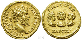 SEPTIMIUS SEVERUS (193-211). Gold Aureus. Rome