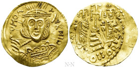 AVARS(?). Uncertain king (6th-7th centuries AD). GOLD Solidus. Imitating Constantine IV Pogonatus