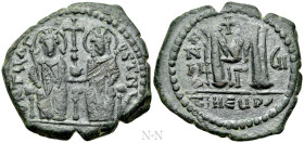 JUSTIN II (565-578). Follis. Antioch. Dated RY 7 (571/72)