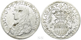 MONACO. Louis I Grimaldi (1662-1701). 5 Sols or 1/12 d'écu (1666)