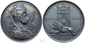 AUSTRIA. Ferdinand I (1835-1848). Bronze Medal (1836). Bohemian Coronation in Prague. By Böhm