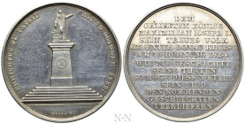 GERMANY. Bavaria. Maximilian I Joseph (1806-1825). Silver Medal (1828). Monument in Passau