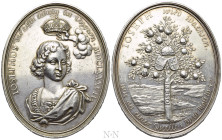 HOLY ROMAN EMPIRE. Leopold I (1657-1705). Silver Medal (1687). Coronation of future emperor Joseph I