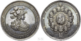 HOLY ROMAN EMPIRE. Leopold I (1657-1705). Silver Medal (1690). Coronation of future emperor Joseph I in Augsburg