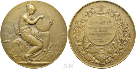 MONACO. Albert I (1889-1922). Bronze Medal (1902). By A. Dubois
